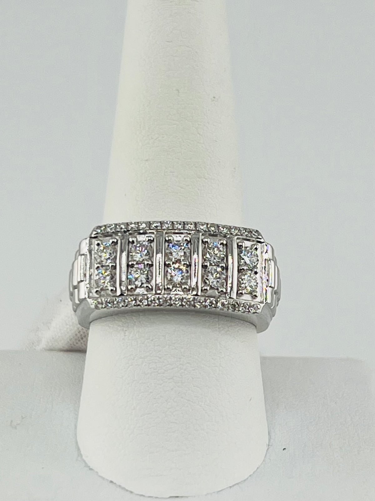 necklace silver lab diamonds 1.00ct
