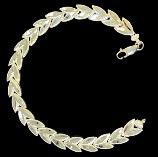 14k Leafy bracelet