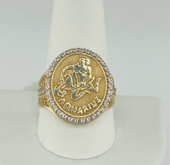 14k ring aquarius