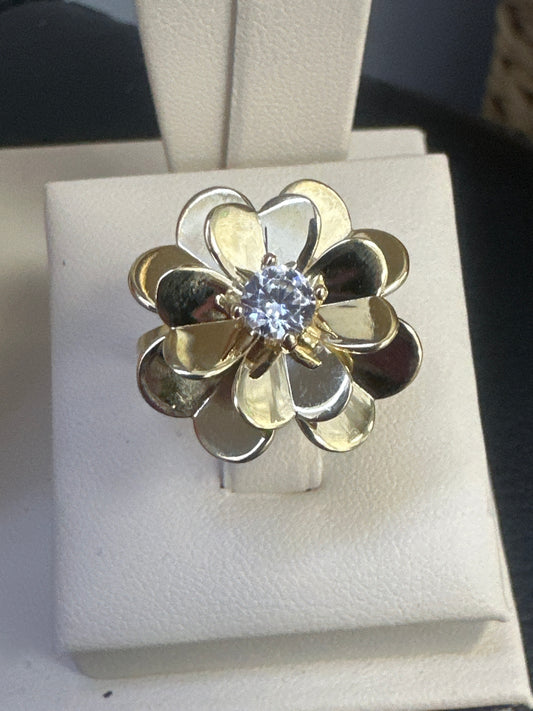 14k flower rosa ring rose