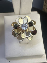 14k flower rosa ring rose