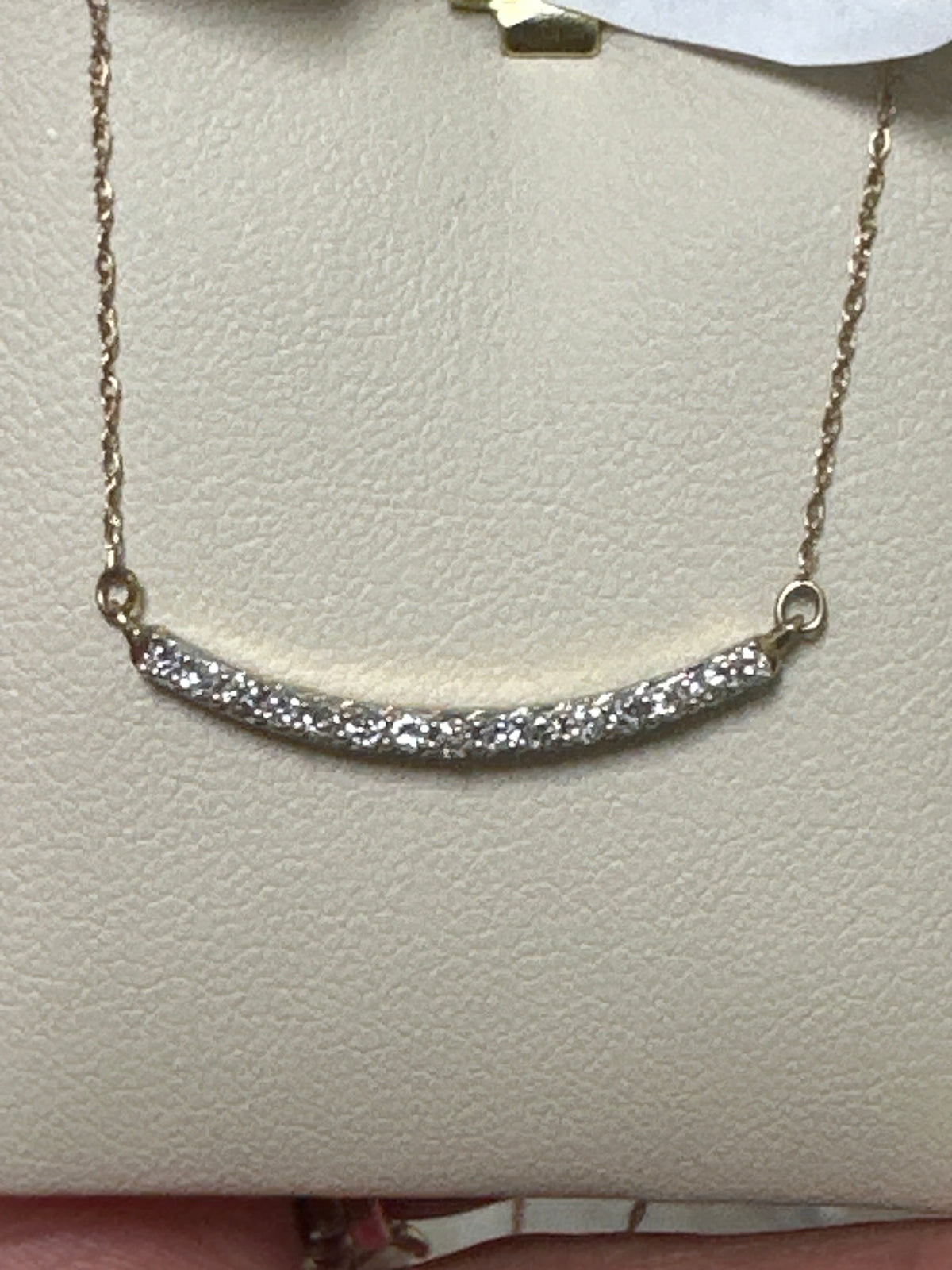 10k Rose gold 0.25ct diamond necklace