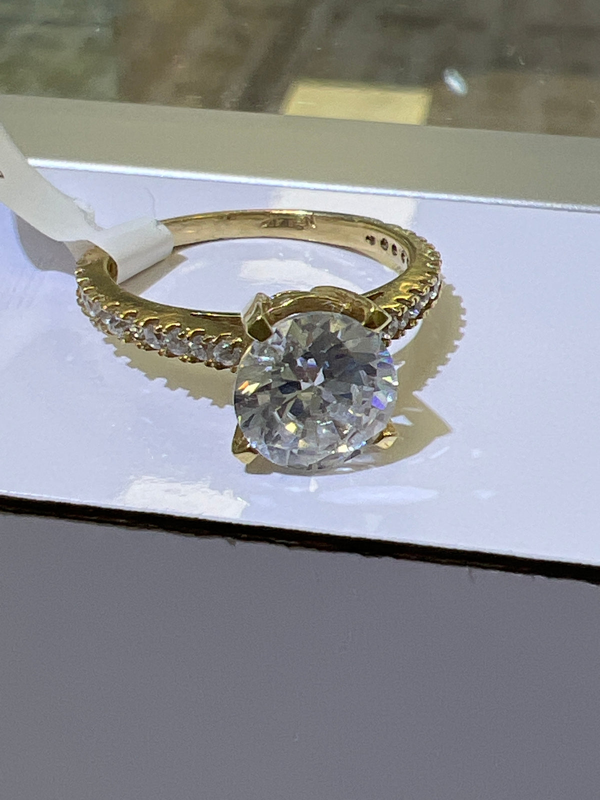 14k ring ladies engagement cz wedding