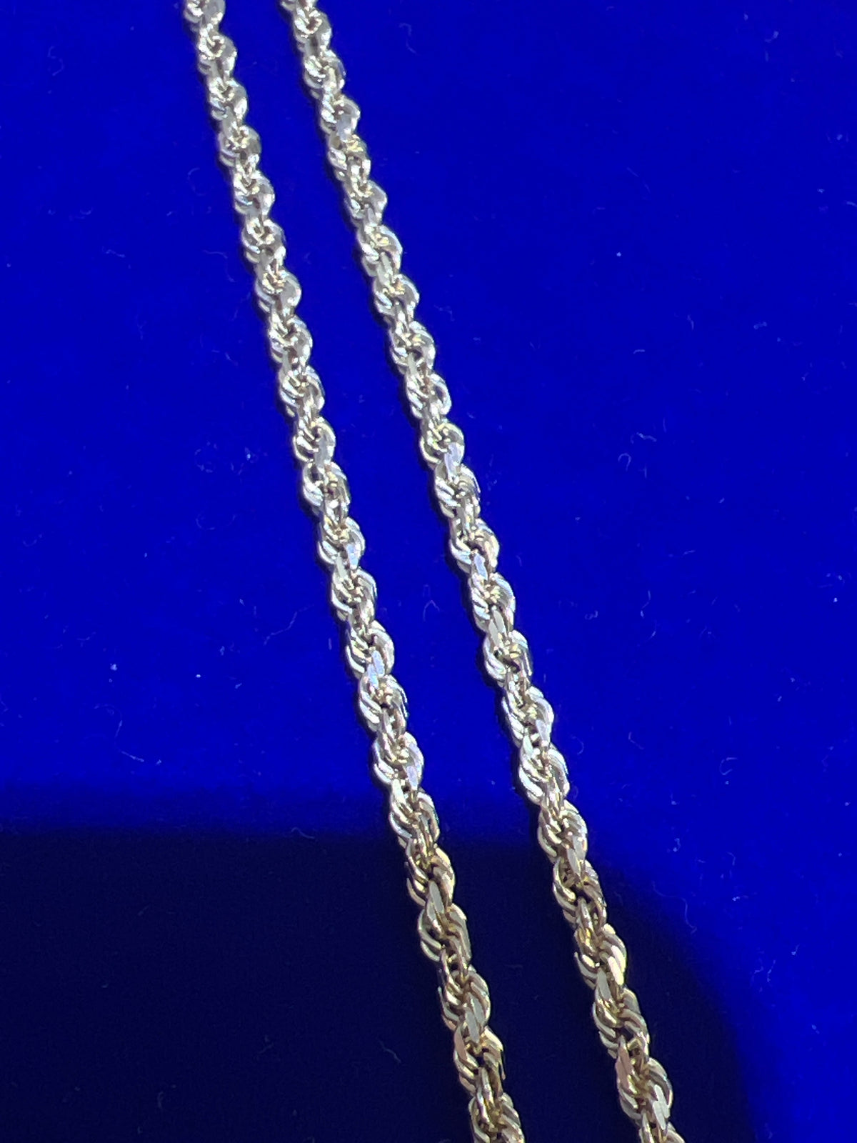 14k yellow gold rope necklace chain 22” 2.3mm 3.63g