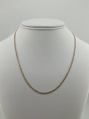 14k Necklace cuban style 18”