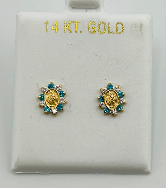 Baby earing virgen mary