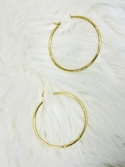 14k ladies earring hoop with stones hugies