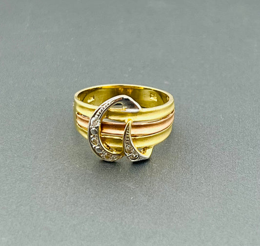 14k ladies  ring 3 color