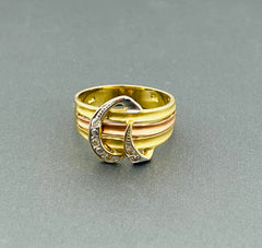 14k ladies  ring 3 color