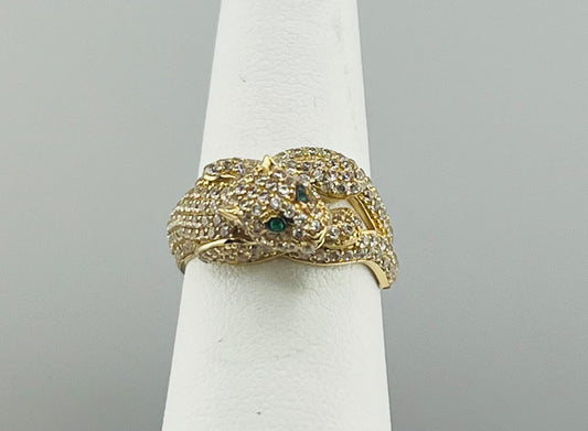 14k ring ladies panter stones