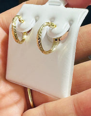 Argollas pequeñas small hoop 18k