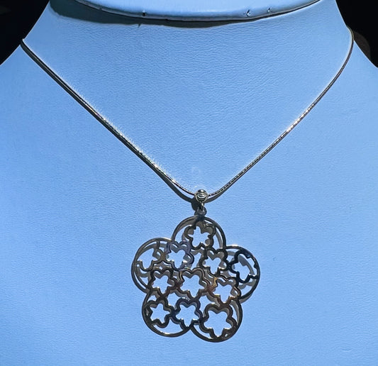 14k 3 color flower