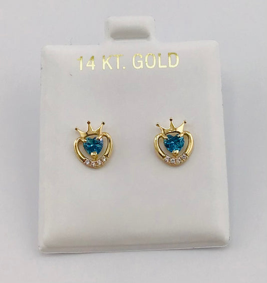 14k Baby earing flower