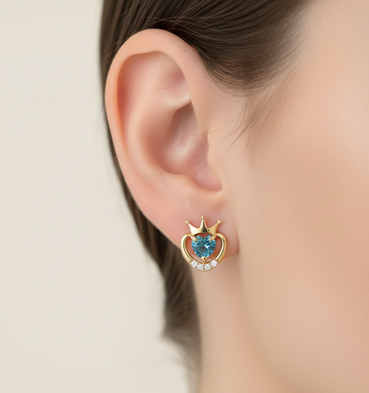 14k Baby earing flower