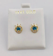 14k Baby earing flower