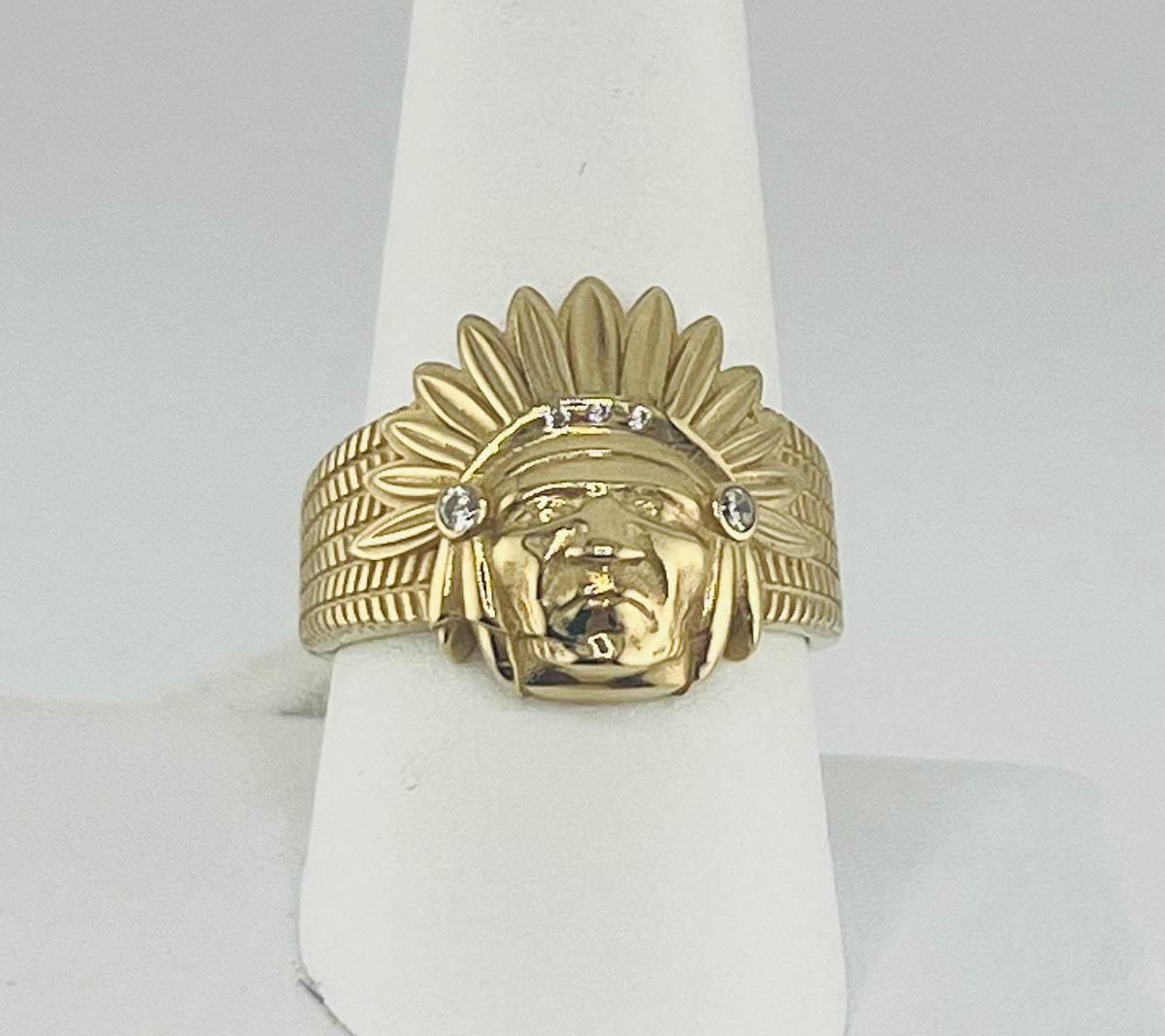 14k ring men indio native
