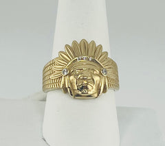 14k ring men indio native