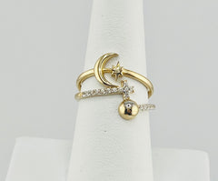 14k ring mon and star