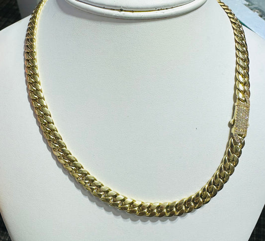 14k Monaco necklace 7mm 18”