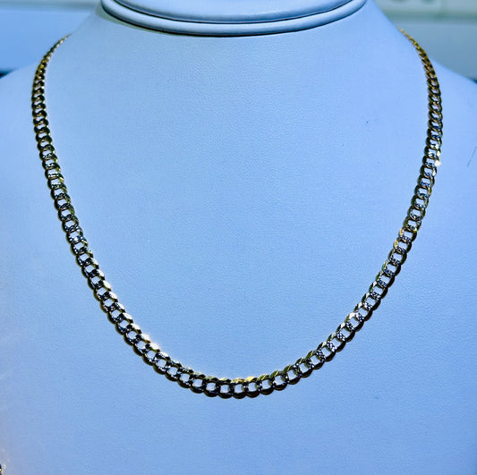 10k Necklace cuban style 18”