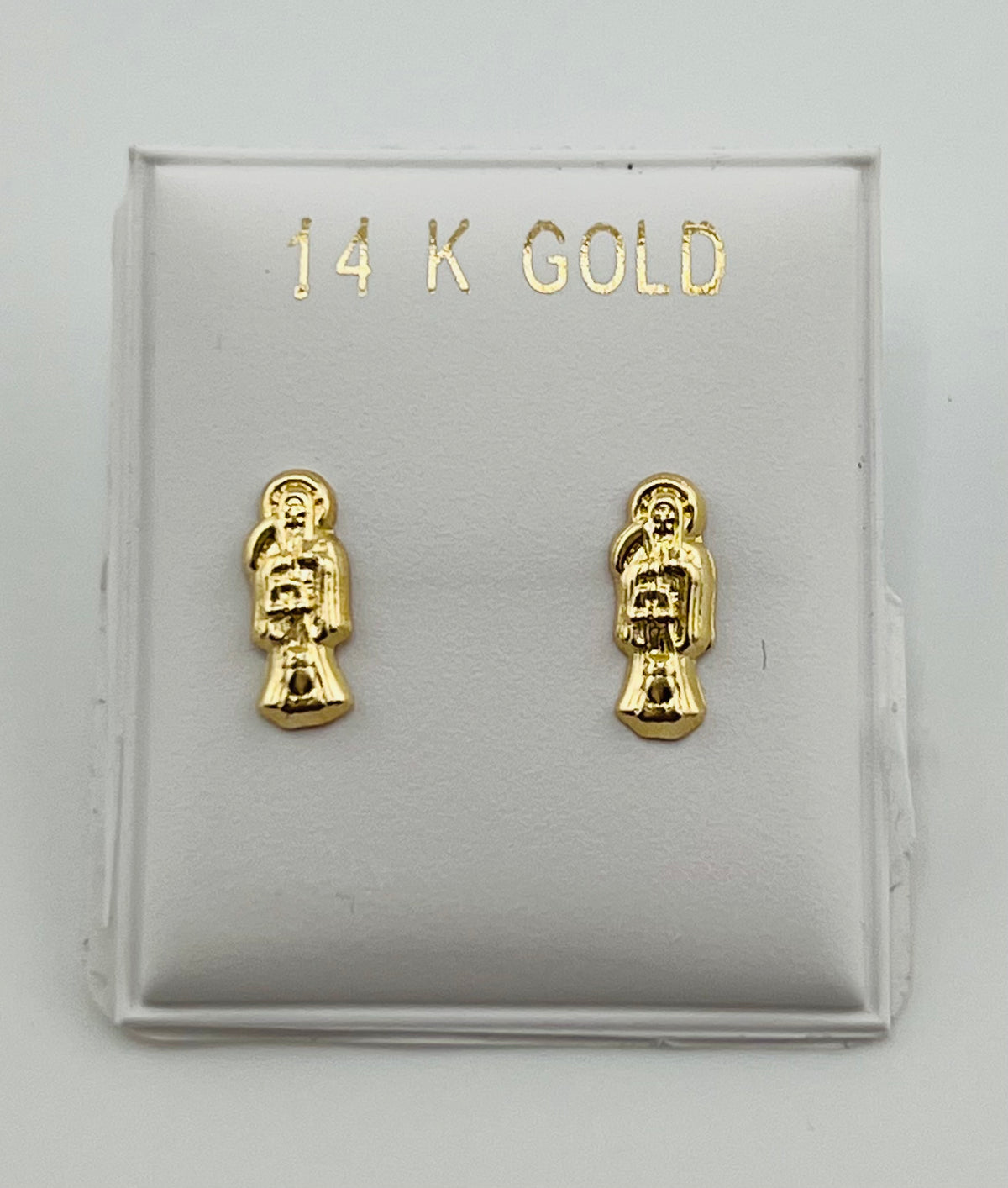 14k earing santa muerte