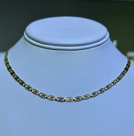 14k valentino necklace 16”