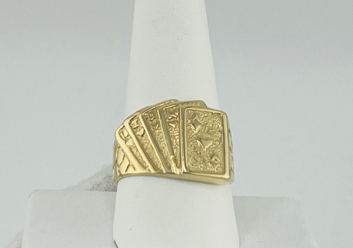 14k ring men cartas cards