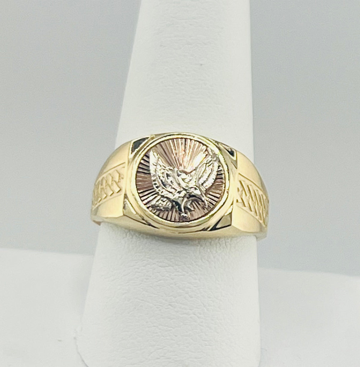 14k ring men size 9 eagle