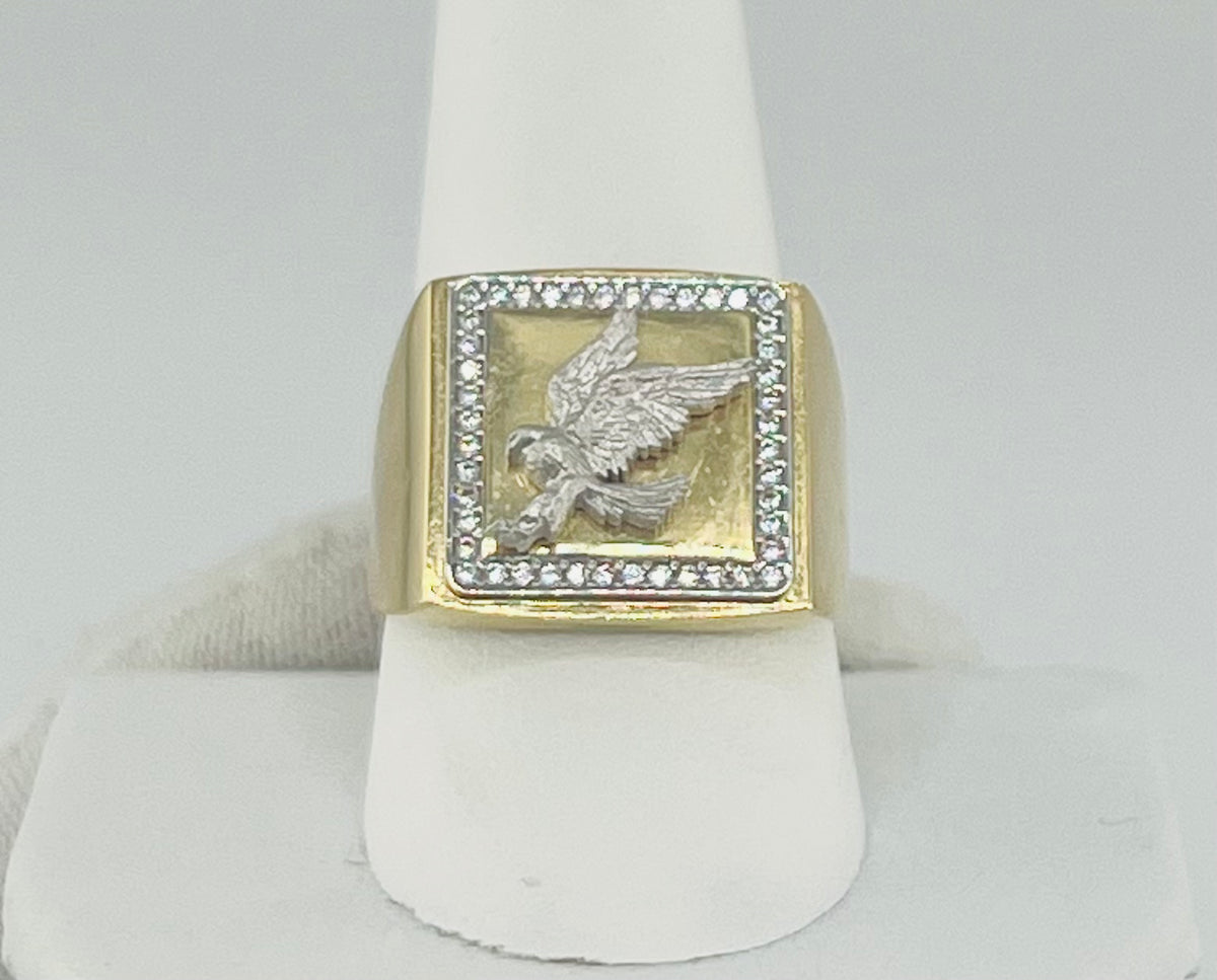 14k ring eagle