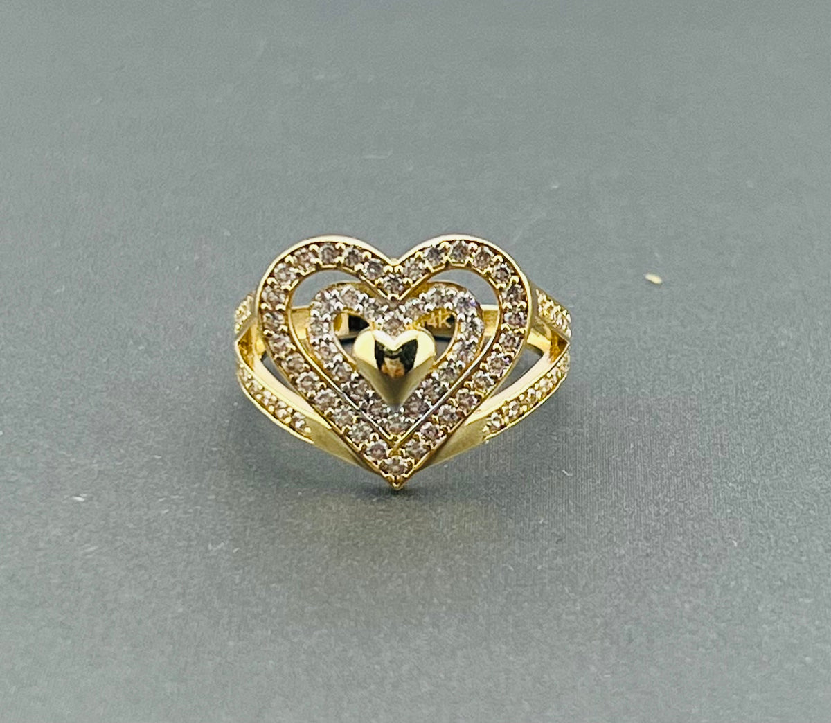 14k ring ladies heart