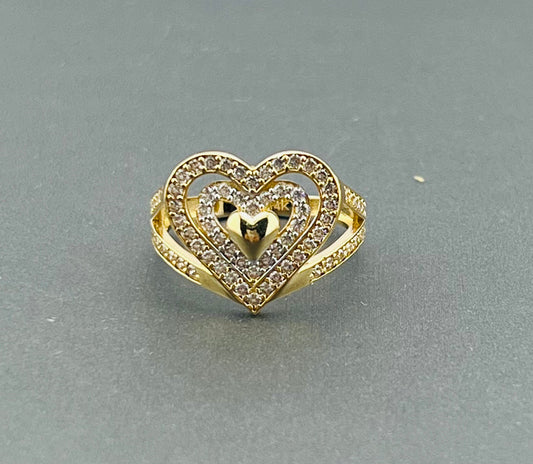 14k ring ladies heart