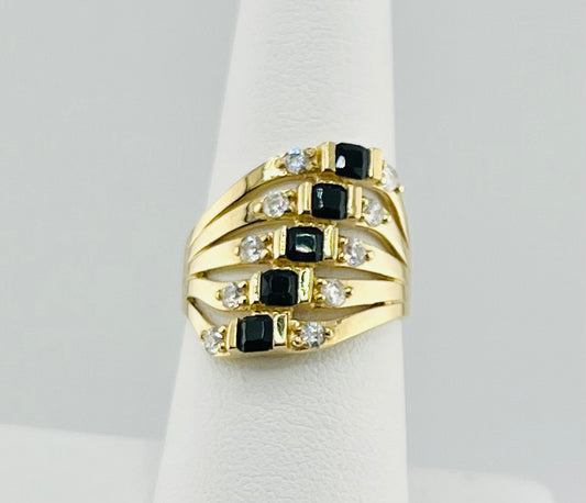 14k ring black stone