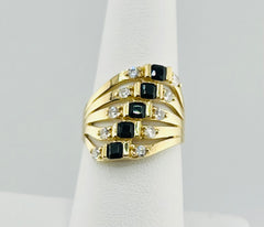 14k ring black stone