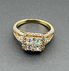 14k ring ladies engagement cz