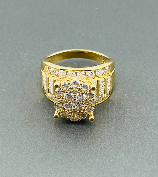 14k ring ladies engagement cz