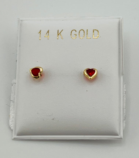 Baby earing heart shape