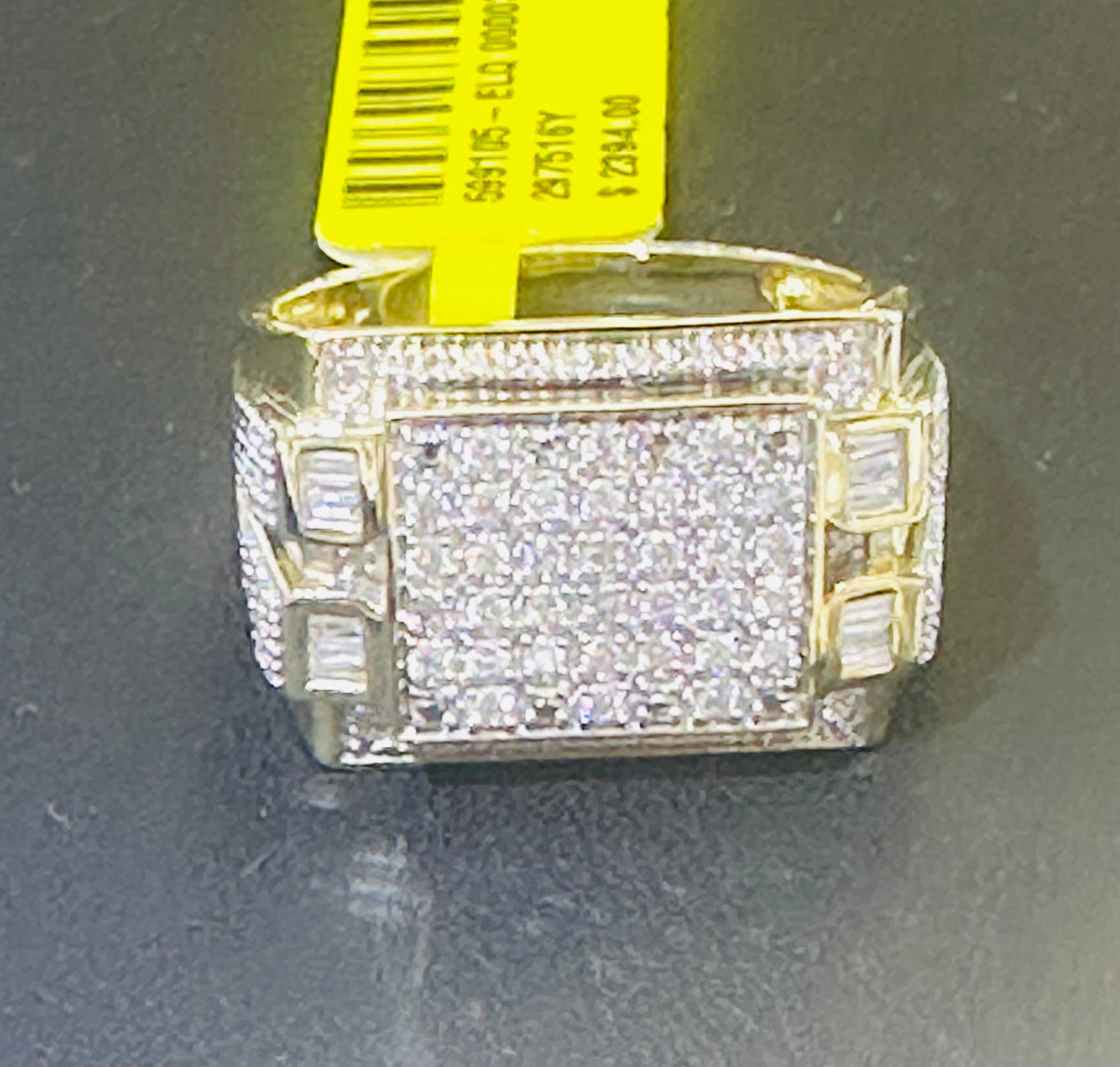 10k diamond ring men