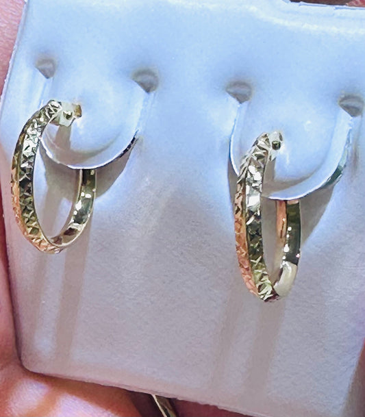 Argollas pequeñas small hoop 18k