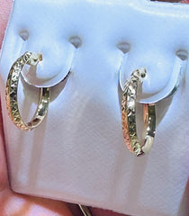 Argollas pequeñas small hoop 18k