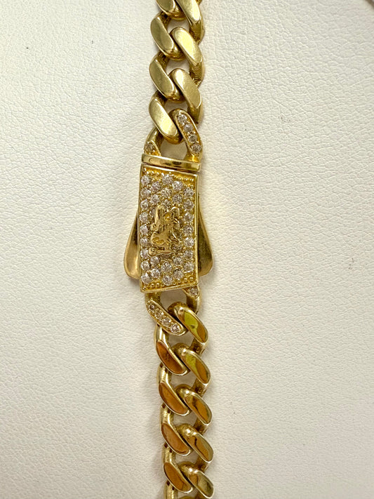 14k Monaco necklace 6mm 22”