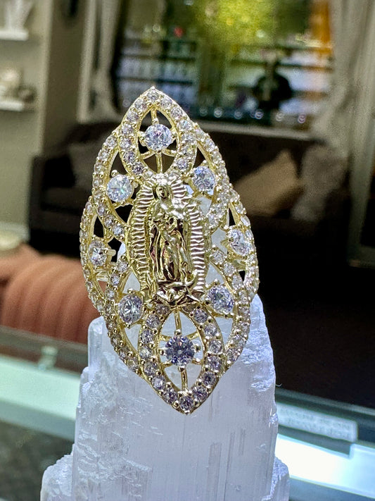 14k ring virgen guadalupe