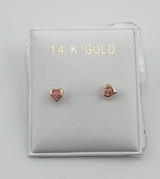 Baby earing heart shape
