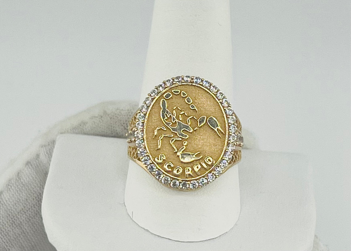 14k ring scorpion