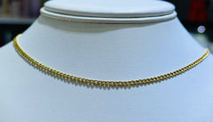 10k Necklace cuban style 18” hollow