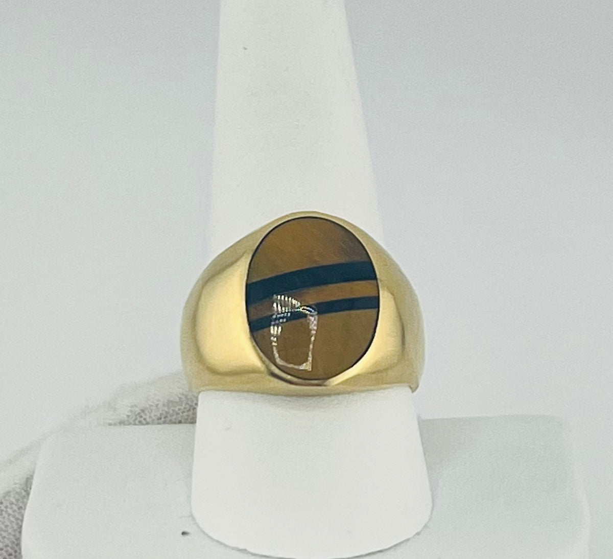 14k ring men cat eye