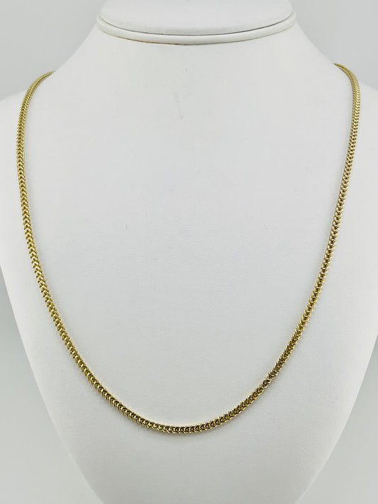 14k necklace franco chain