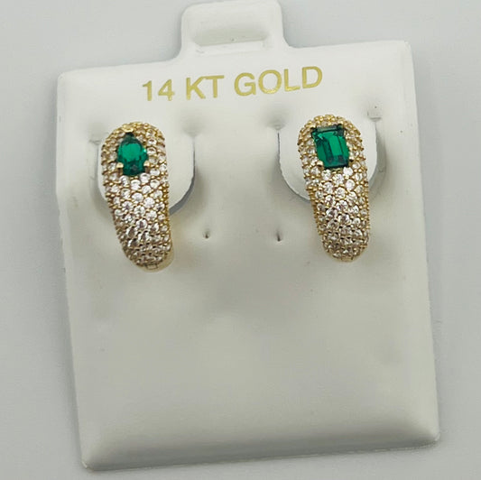14k ladies earring hoop