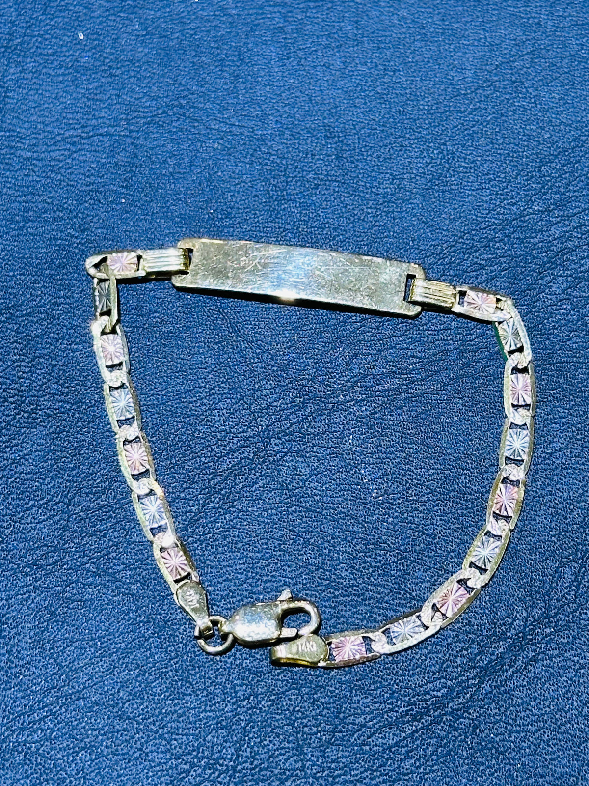 14k baby valentino 7” ID valentino