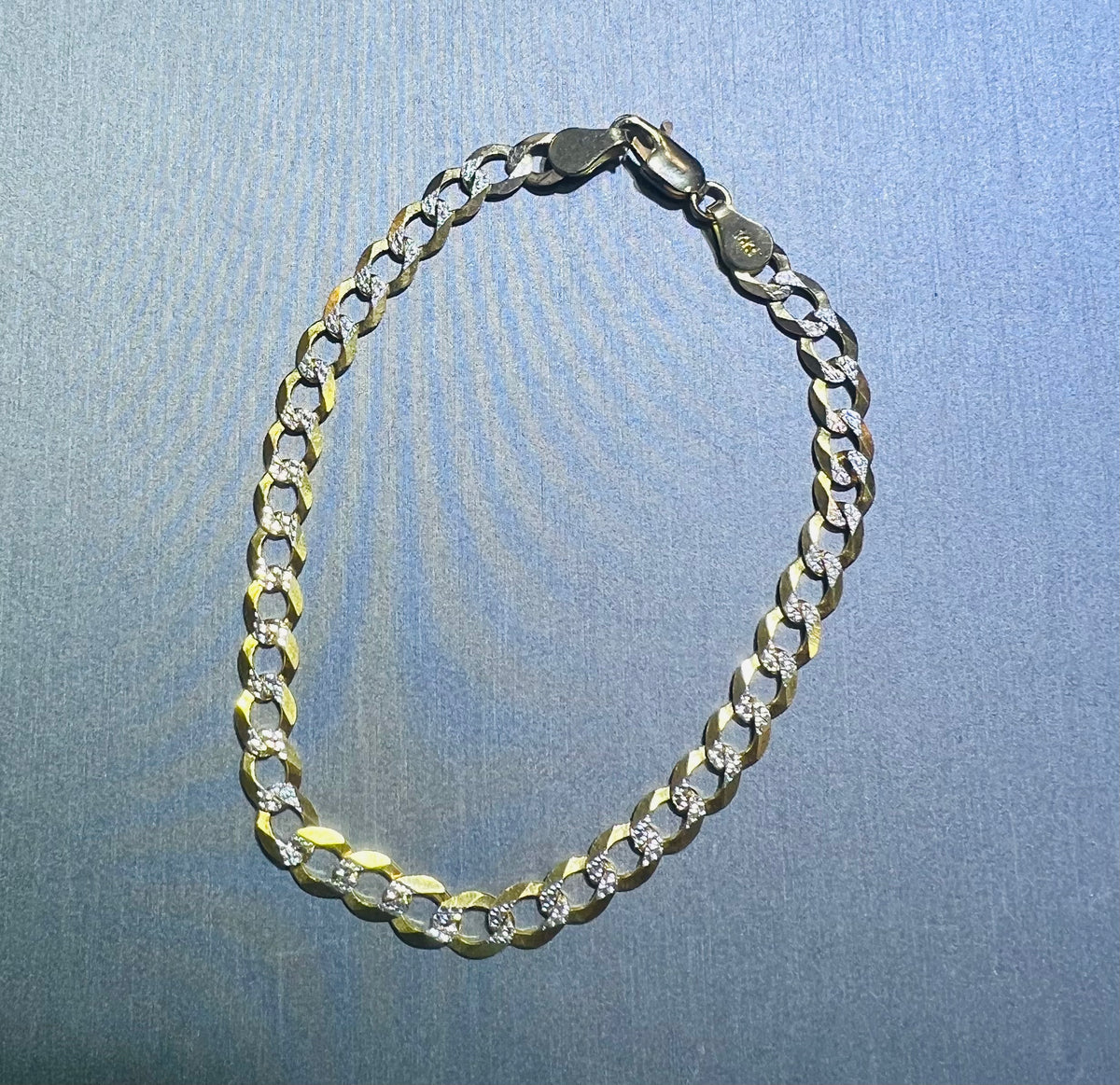 14k cuban link bracelet 8” 6mm