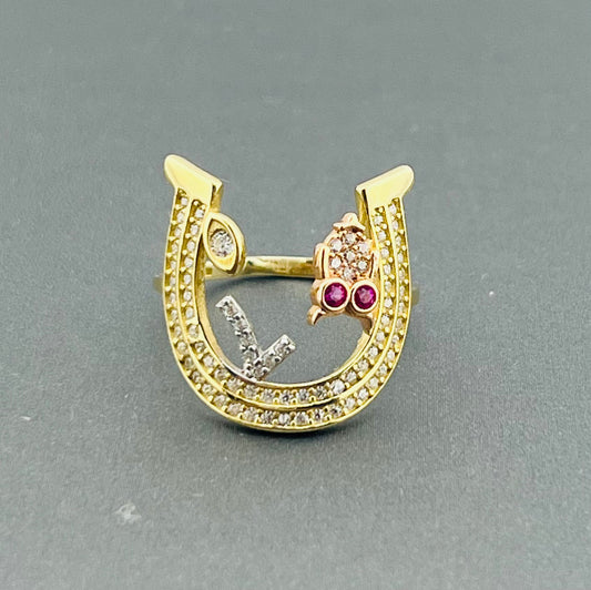 14k ring ladies stones